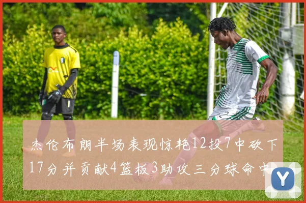 杰伦布朗半场表现惊艳12投7中砍下17分并贡献4篮板3助攻三分球命中率高达75
